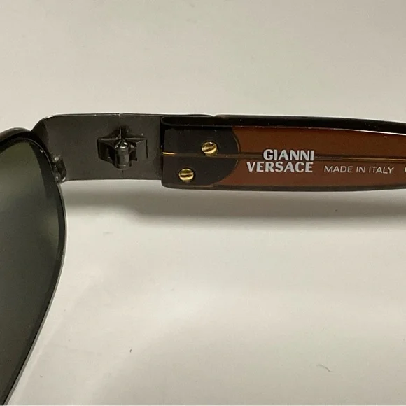 Beautiful Brown Copper Frame Gianni Versace Vintage Sunglasses! - Picture 3 of 16